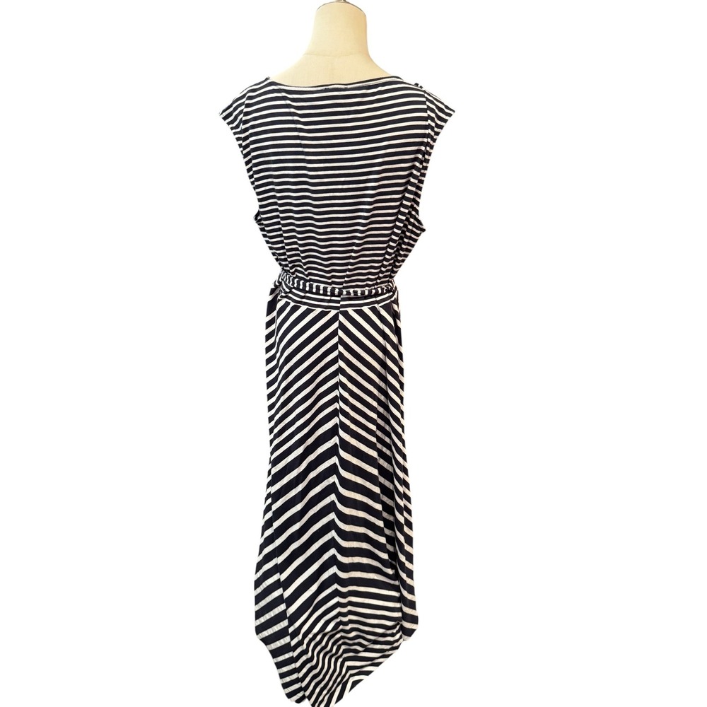 Talbots Black and White Striped Maxi Dress - Picture 4 of 8